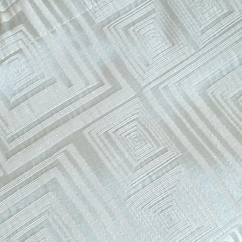 Light Aqua Blue Semi Sheen Mid Century Modern Curtain Panel 50